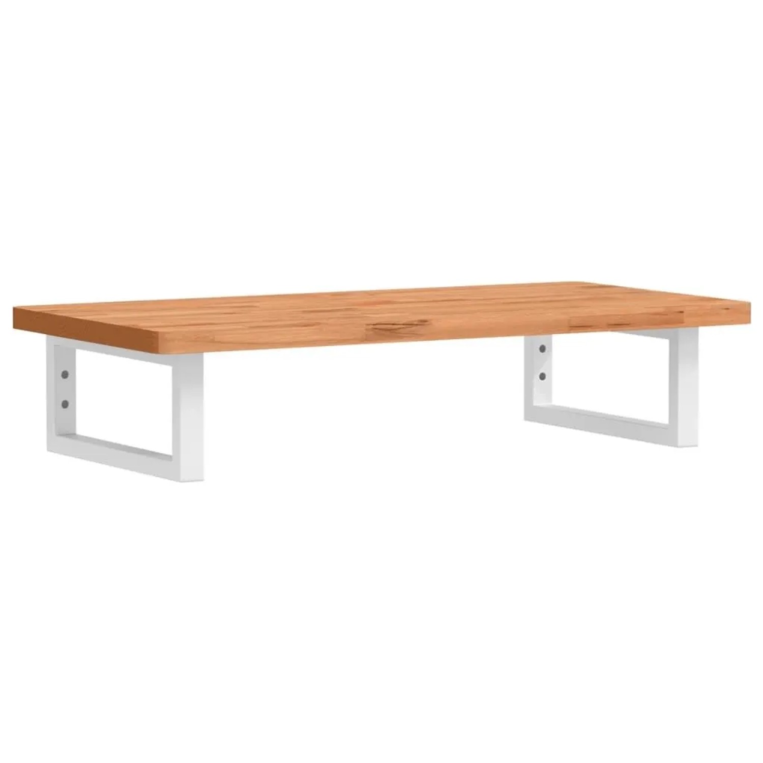 vidaXL Waschbeckenregal Wandmontage Stahl und Massivholz Buche 3302364 günstig online kaufen