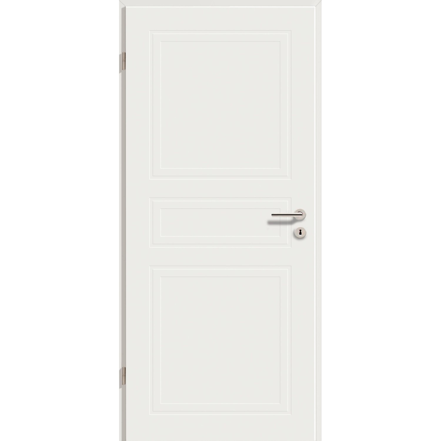 GetaDoor Zimmertür Brillant Contour Sira Typ 7103 Weiß 198,5 x 73,5 cm DIN Links