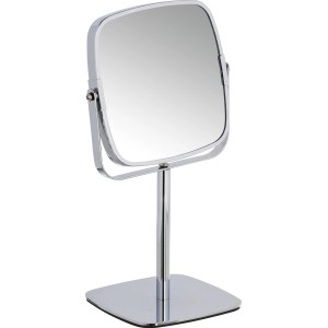 Wenko Kosmetikspiegel Modell K, Standspiegel mit 5-fach Vergrößerung, Chromoptik.