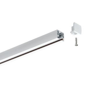 Paulmann URail Endkappen 2er-Pack, weiß, für Schienensysteme.