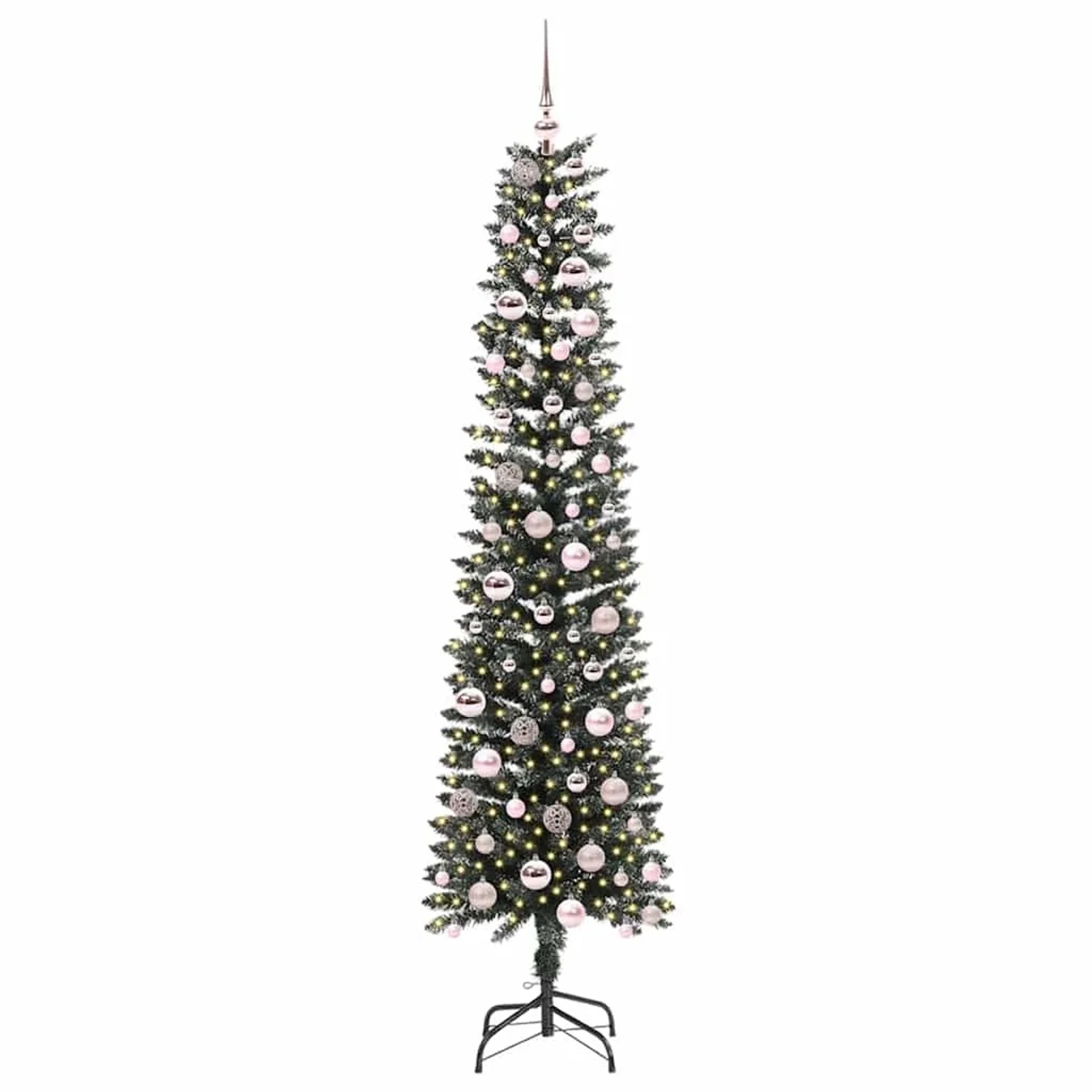 vidaXL Künstlicher Weihnachtsbaum mit 300 LEDs Grün 58 x 58 x 210 cm 3395954