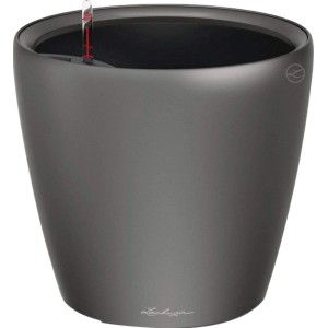 Lechuza Classico Premium Pflanzkübel, anthrazit metallic, Ø 50 cm. Ideal für Innenräume.