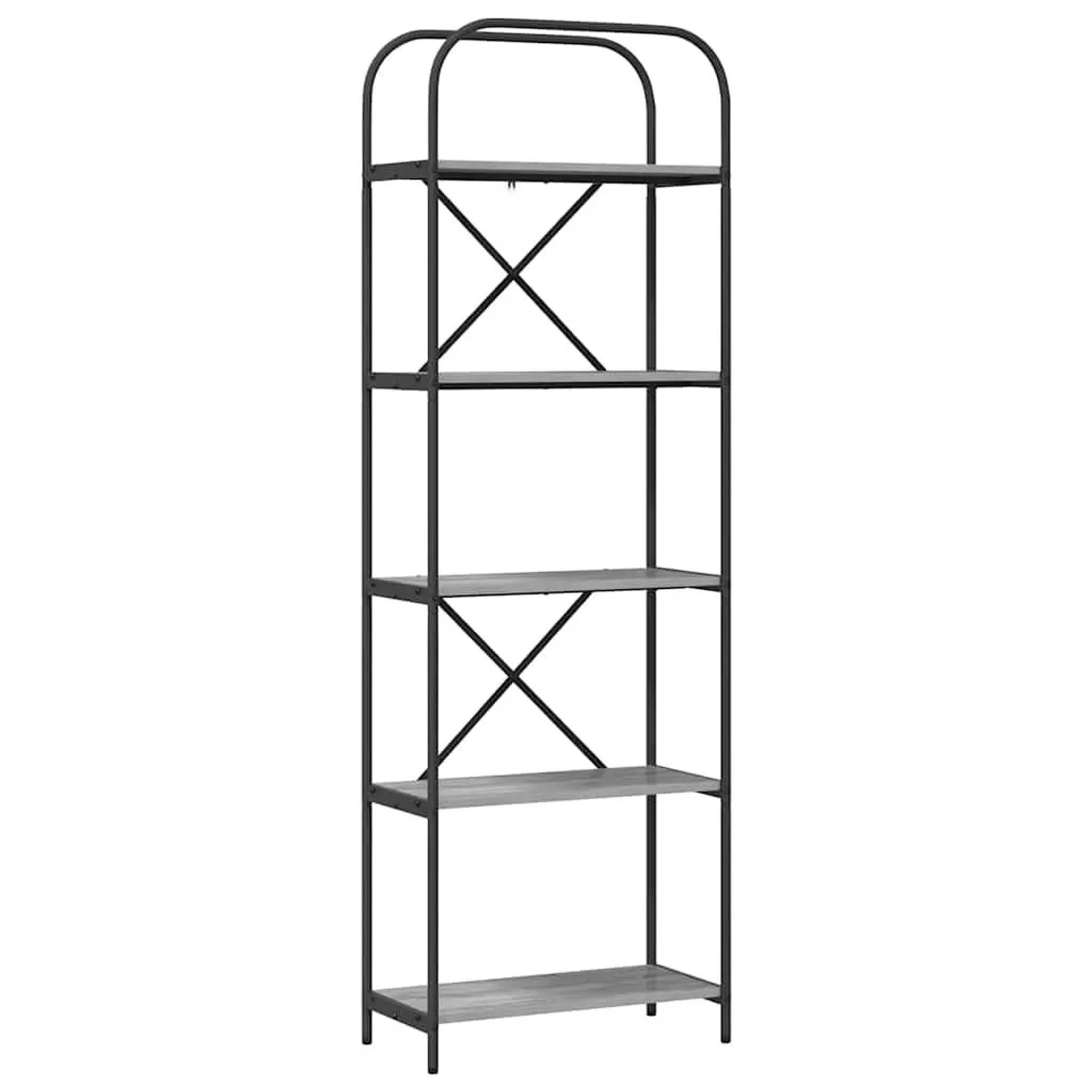 vidaXL Bücherregal Graues Sonoma 60 x 30 x 183 cm Holzwerkstoff 879854 günstig online kaufen