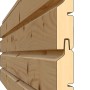Detailansicht der Wandelemente vom Bertilo Gartenhaus aus Holz, Anthrazit, FSC®-zertifiziert.