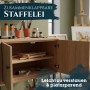 Artina Manchester Tischstaffelei 2er Set im Schrank, mit Malutensilien.
