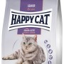 Happy Cat Senior Atlantik Lachs Trockenfutter für ältere Katzen ab 8 Jahren. Mit Lachs, Rote Bete und Koriander.