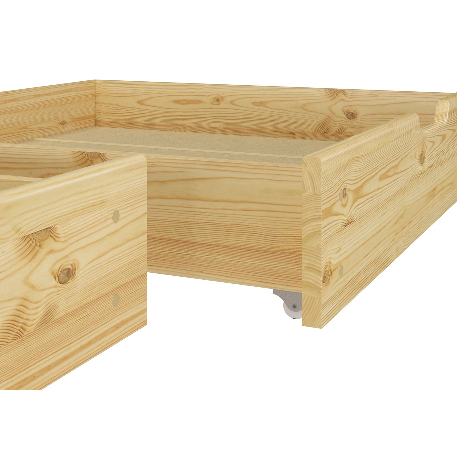 Erst-Holz Bettkasten für Betten - 2-Teilig – Kiefer Natur Modell S2_3
