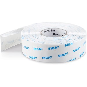Rolle Siga Fentrim IS 20 Klebeband, 15/60 mm breit, zum winddichten Verkleben von Fensterrahmen im Innenbereich.