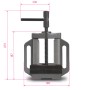EBERTH Maschinenschraubstock, 125mm Backenbreite, max. 100mm Spannweite, aus Grauguss und Stahl.