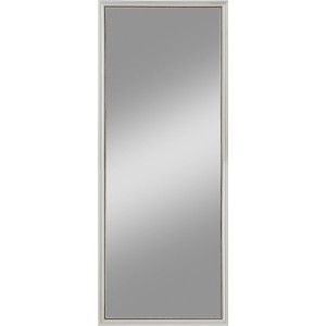 Rechteckiger Rahmenspiegel Montana in Silber, 40x100 cm, mit schlichtem Design für Wohnräume.