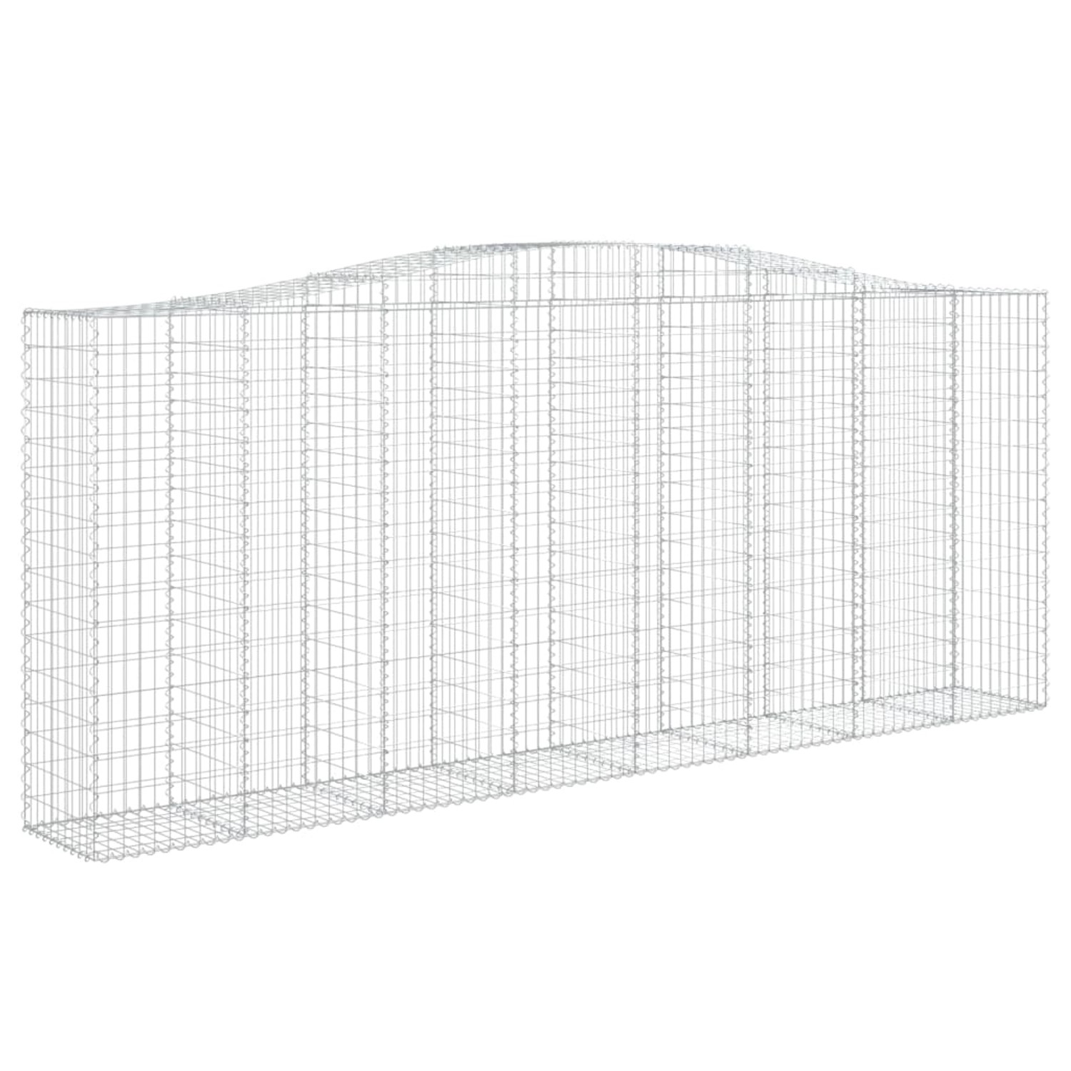 vidaXL Gabionen mit Hochbogen 4 Stk 400x50x160/180cm Eisen 1626893 günstig online kaufen