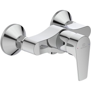 Ideal Standard Esla Brausearmatur Aufputz, Chrom, mit Heißwassertemperaturbegrenzer.