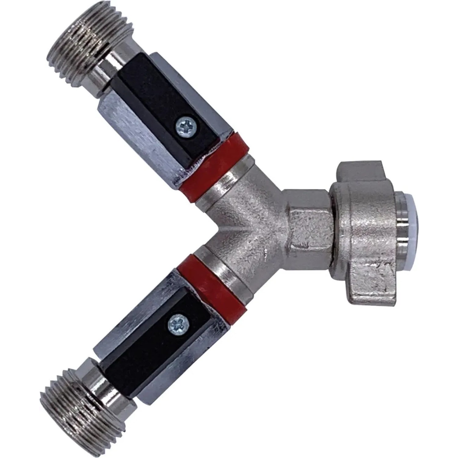 Ich-Zapfe Absperrhahn Absperrventil Für Druckminderer 1/2 Zoll IG 2 x 1/2 Zoll AG