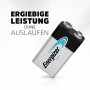 Energizer Max Plus 9V Batterie, Alkali-Batterie für Geräte mit hohem Energiebedarf.