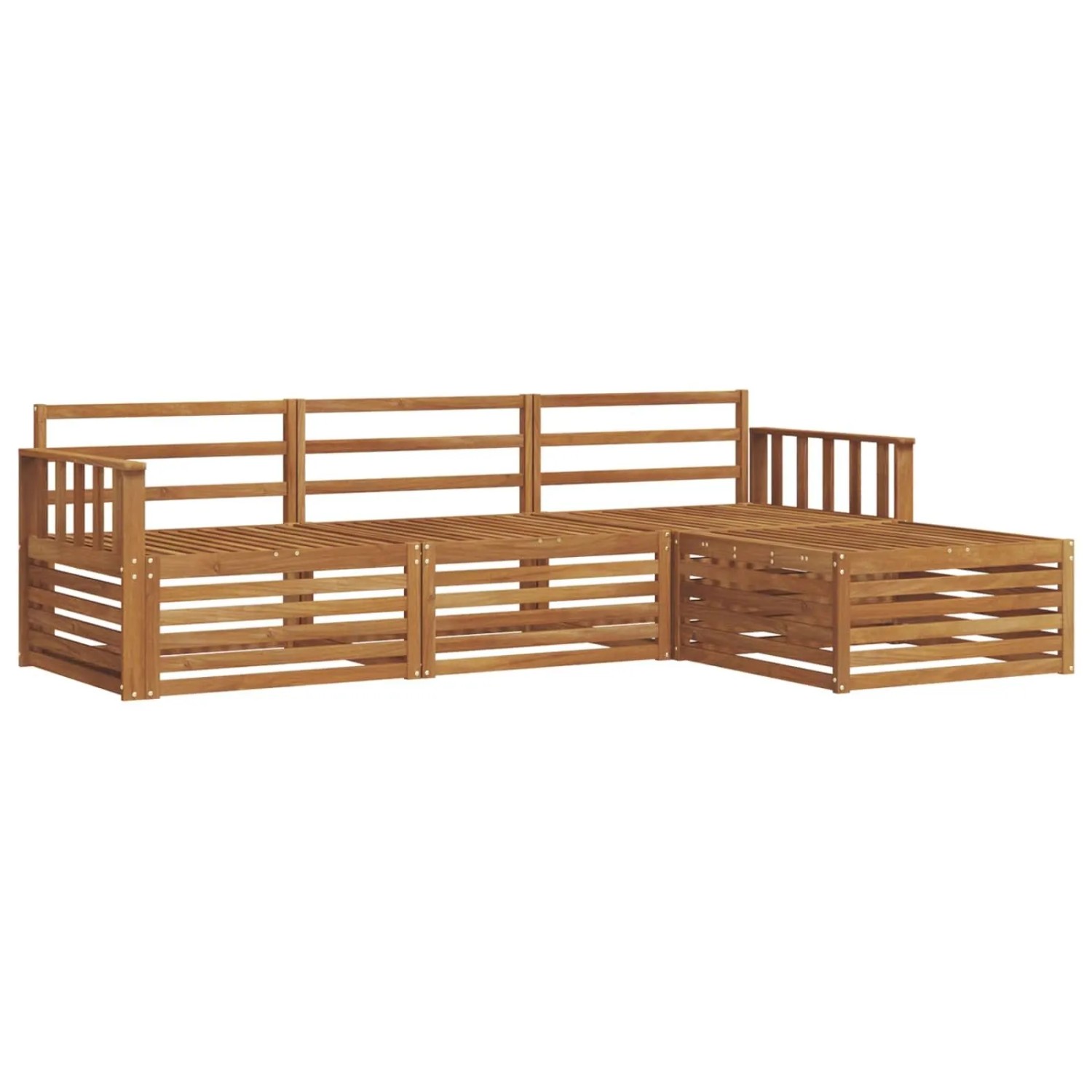vidaXL Outdoor-Sofagarnitur 4-Tlg Natur 3373249