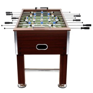 vidaXL Kickertisch Stahl 60 kg 140 x 74,5 x 87,5 cm Braun 91439