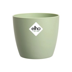 Elho Blumentopf Brussels aus grünem Kunststoff, Ø 13,6 cm, wasserdicht. Ideal für Zimmerpflanzen.