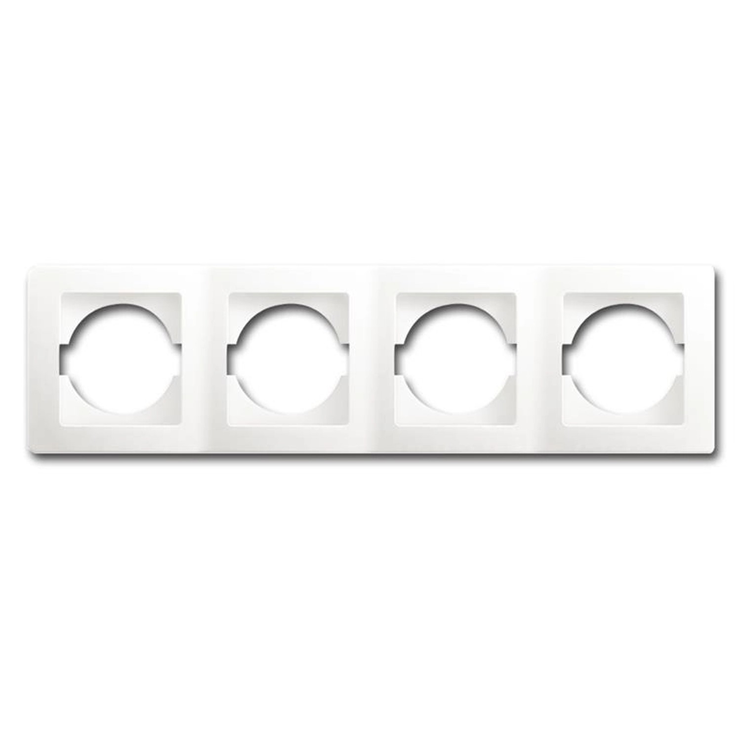 TEM EKONOMIK 4-Fach UP Rahmen Horizontal Weiß