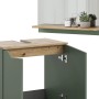 Vicco Badmöbel-Set Marelle, 3-teilig in Grün/Artisan mit Hochschrank, Detailansicht.