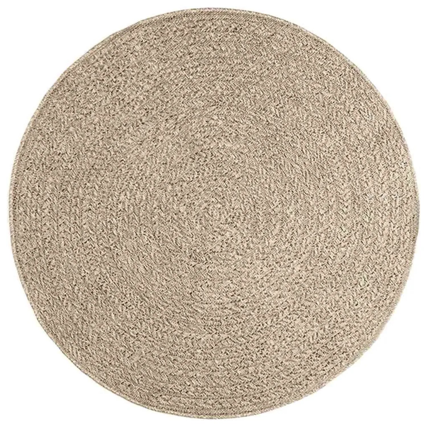 vidaXL Teppich ZIZUR Beige Ø 120 cm Jute-Optik Indoor und Outdoor 4010415 günstig online kaufen