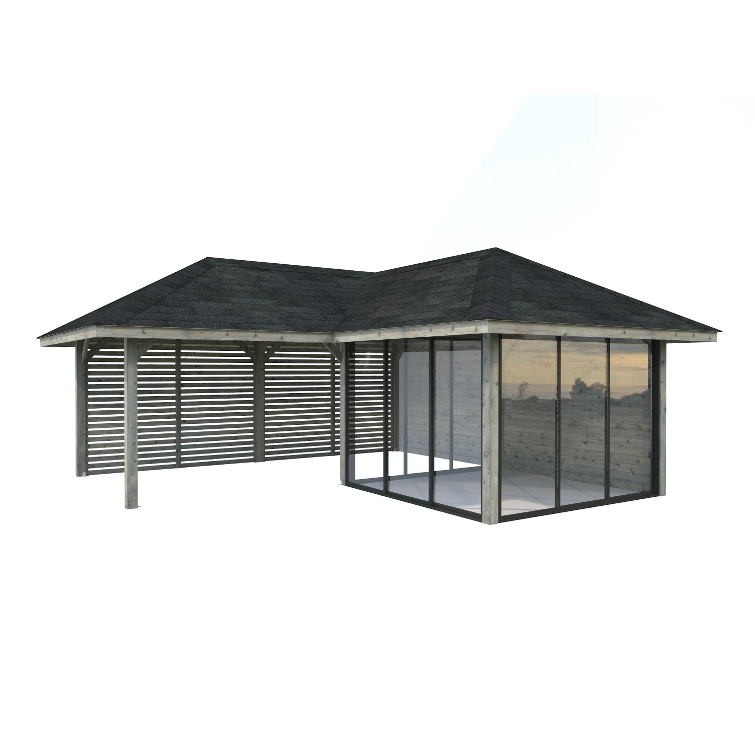 Palmako Pavillon Bianca Set211 Slide Grau Tauchgrundiert 588 cm x 588 cm FS günstig online kaufen