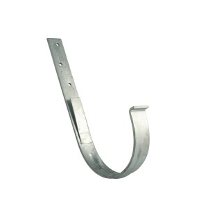 Verzinktes Marley Rinneneisen RG 100 zur Befestigung von Dachrinnen.