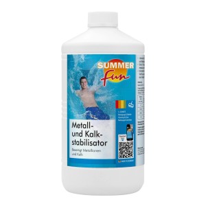 Summer Fun Metall- und Kalkstabilisator, 1 Liter Flasche für die Wasseraufbereitung im Pool.