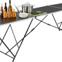 LUX Mehrzwecktisch MZT-300/60 Basic, 3 m, mit Aluminiumgestell und beschichteter MDF-Platte.