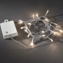 Konstsmide LED Lichterkette mit 80 warmweißen LEDs und weißem Kabel für innen und außen.