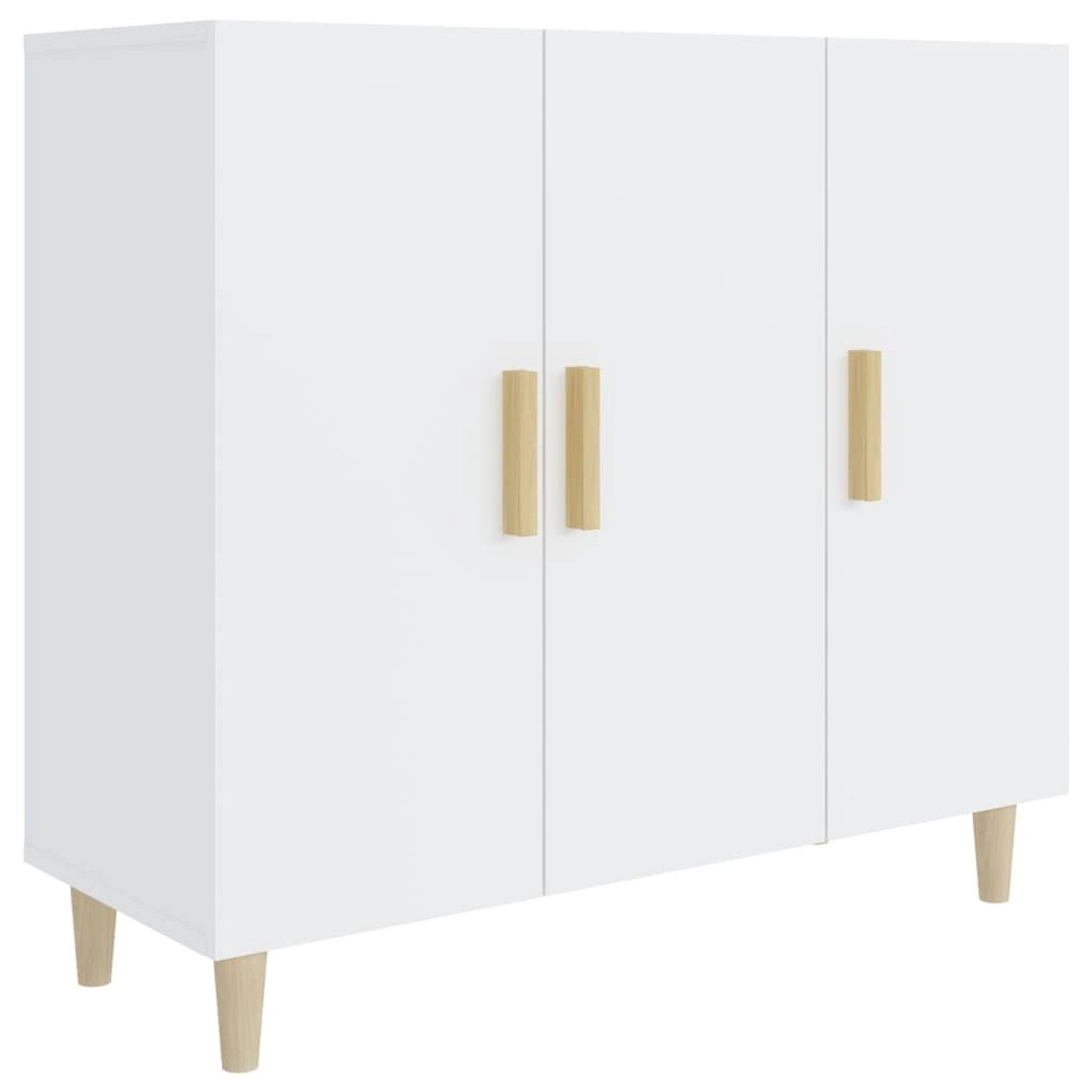 vidaXL Sideboard Weiß 90x34x80 cm Holzwerkstoff 812492 günstig online kaufen