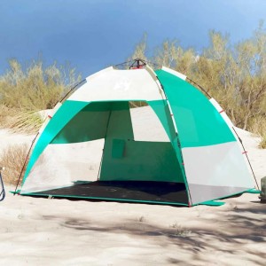 vidaXL Strandzelt 2 Personen Seegrün Quick Release Wasserdicht 4005300