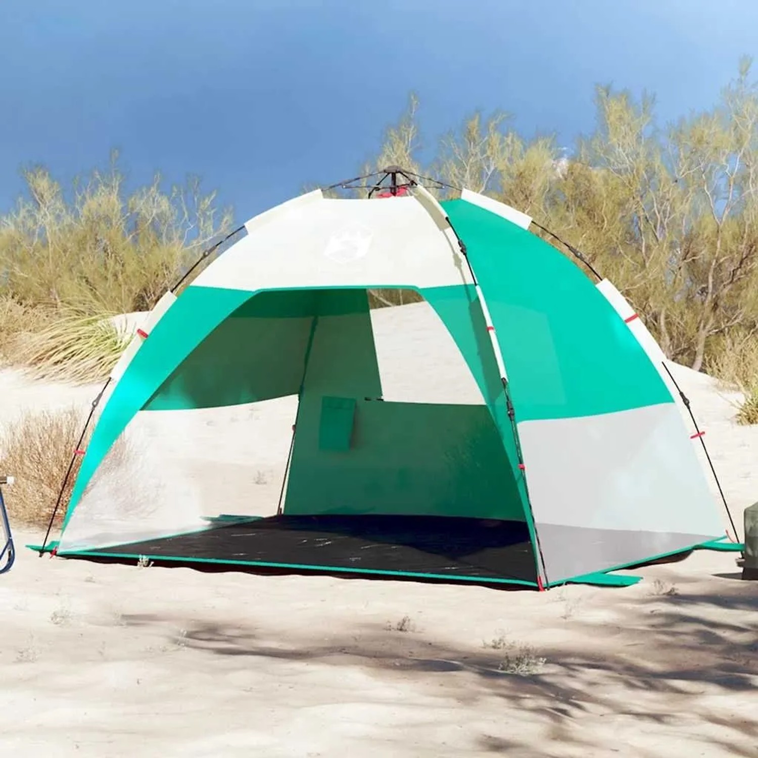 vidaXL Strandzelt 2 Personen Seegrün Quick Release Wasserdicht 4005300_2