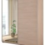 Parisot Kleiderschrank 2-Türig mit Spiegel in Jackson Eiche Schiebetürenschrank 178 x 203 cm Soft-Close Swing