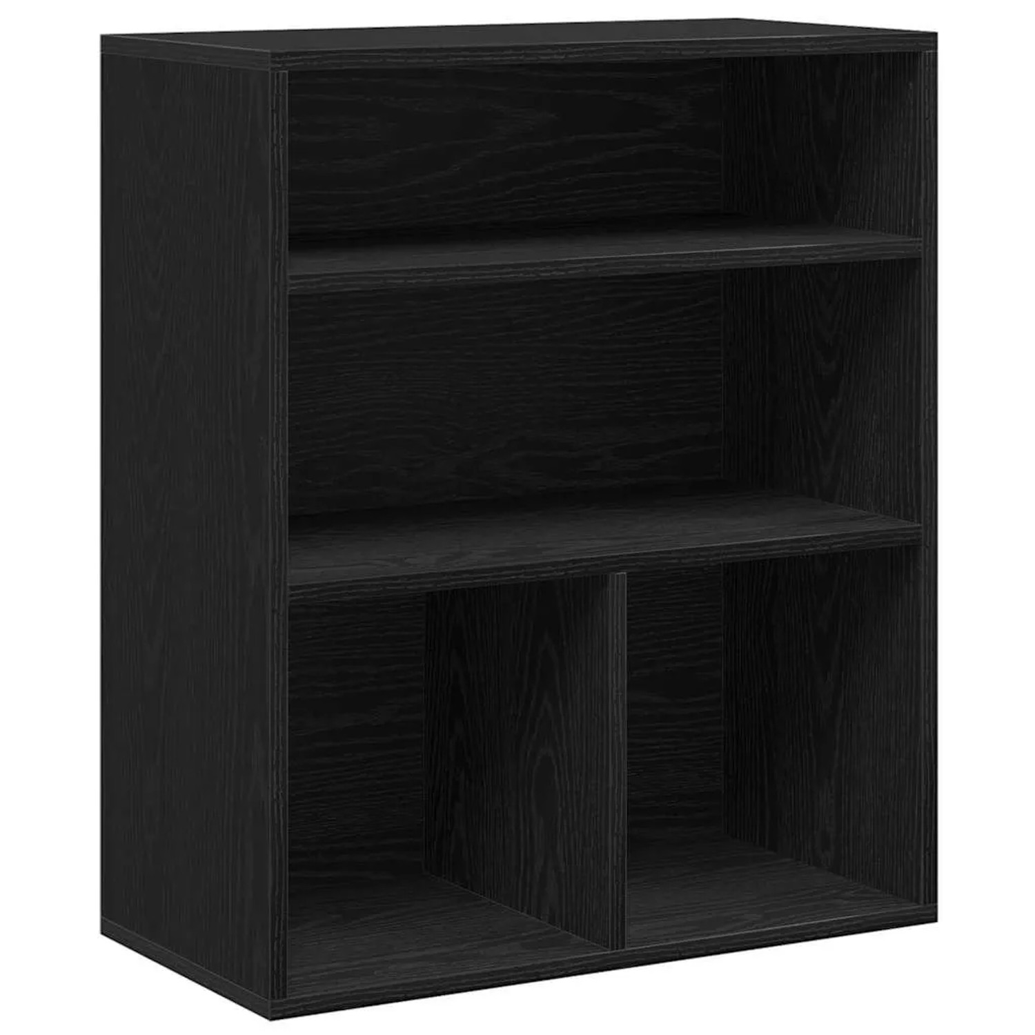 vidaXL Bücherregal Schwarz 60x30x71,5 cm Holzwerkstoff 860311 günstig online kaufen