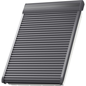 Velux Elektro-Rollladen SML YK85, dunkelgrau, für optimalen Hitze-, Sicht- und Einbruchschutz.
