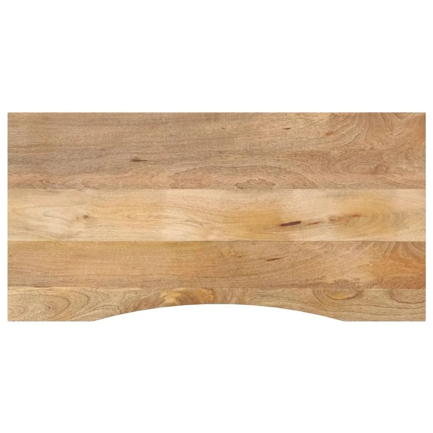 vidaXL Schreibtischplatte mit Aussparung 140x60x2,5cm Massivholz Mango 370204