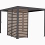 Mirador Horizontal-Wand, 93 cm, Ebenholz Braun Nachbildung für Terrassenüberdachung.