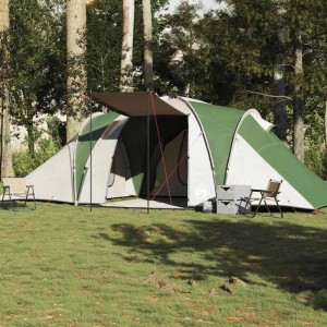 vidaXL Kuppel-Familienzelt 6 Personen Grün Wasserdicht 4009386