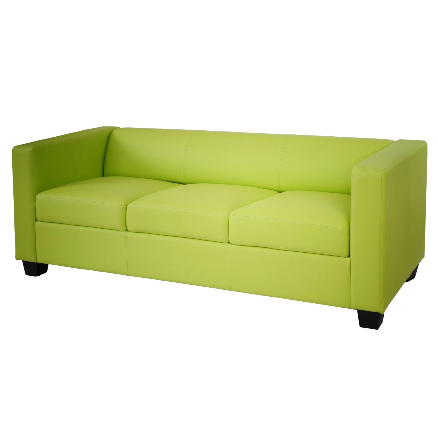 MCW 3er Sofa Lille Kunstleder Hellgrün günstig online kaufen