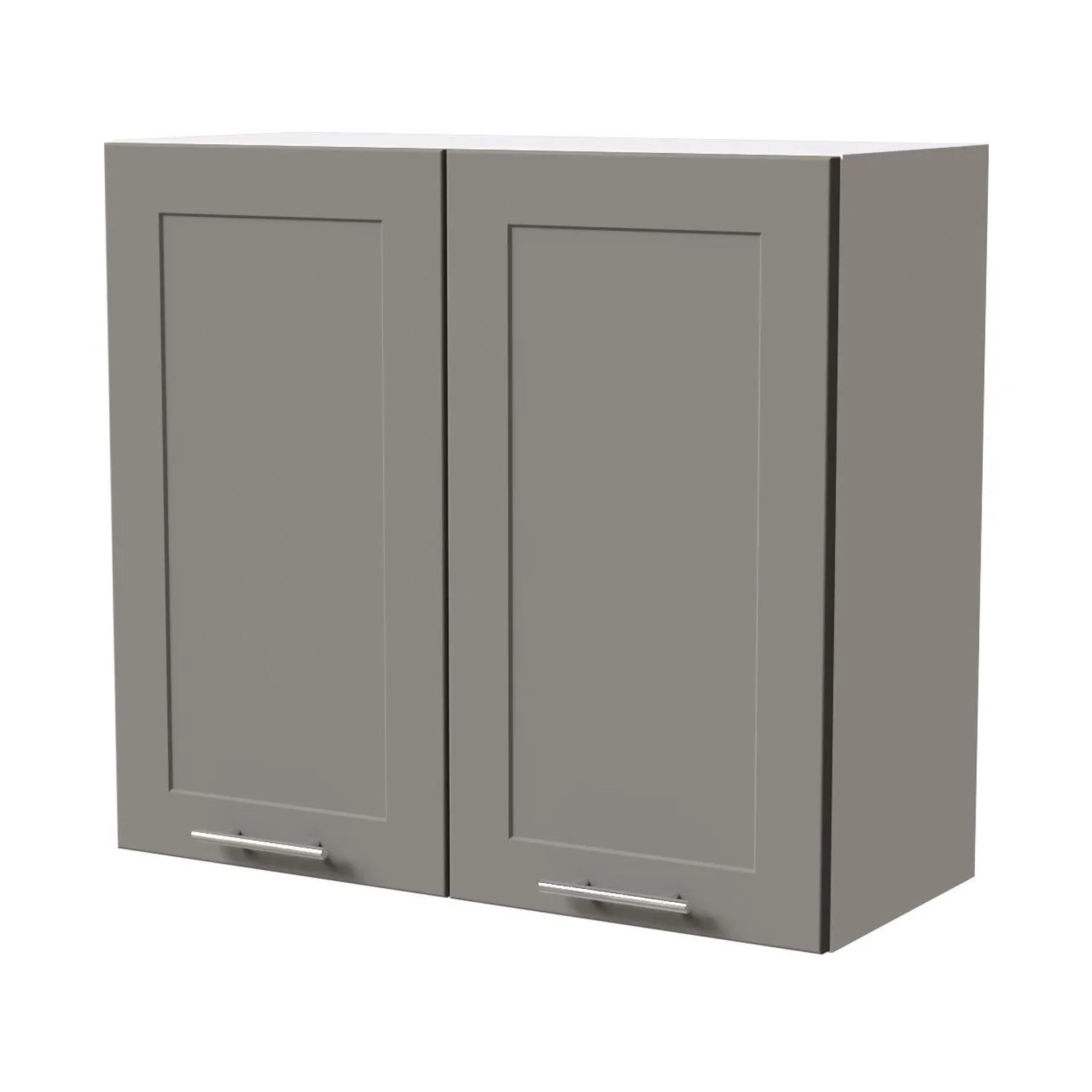 Feldmann-Wohnen Hängeschrank Oslo W3/80 Weiß / Dust Grey Matt 80 / 32,5 / 72cm