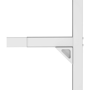 Detailansicht: Weißer Insektenschutz Teleskop-Türrahmen, klappbar, 100x210 cm.