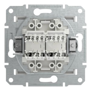 Schneider Electric ASFORA RJ45 Kat. 6e UTP 2-Fach ICD UP Weiss EPH4870121D