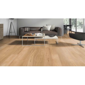 Classen Vinylboden Green Vinyl Traubeneiche Gehobelt im Wohnraum verlegt.