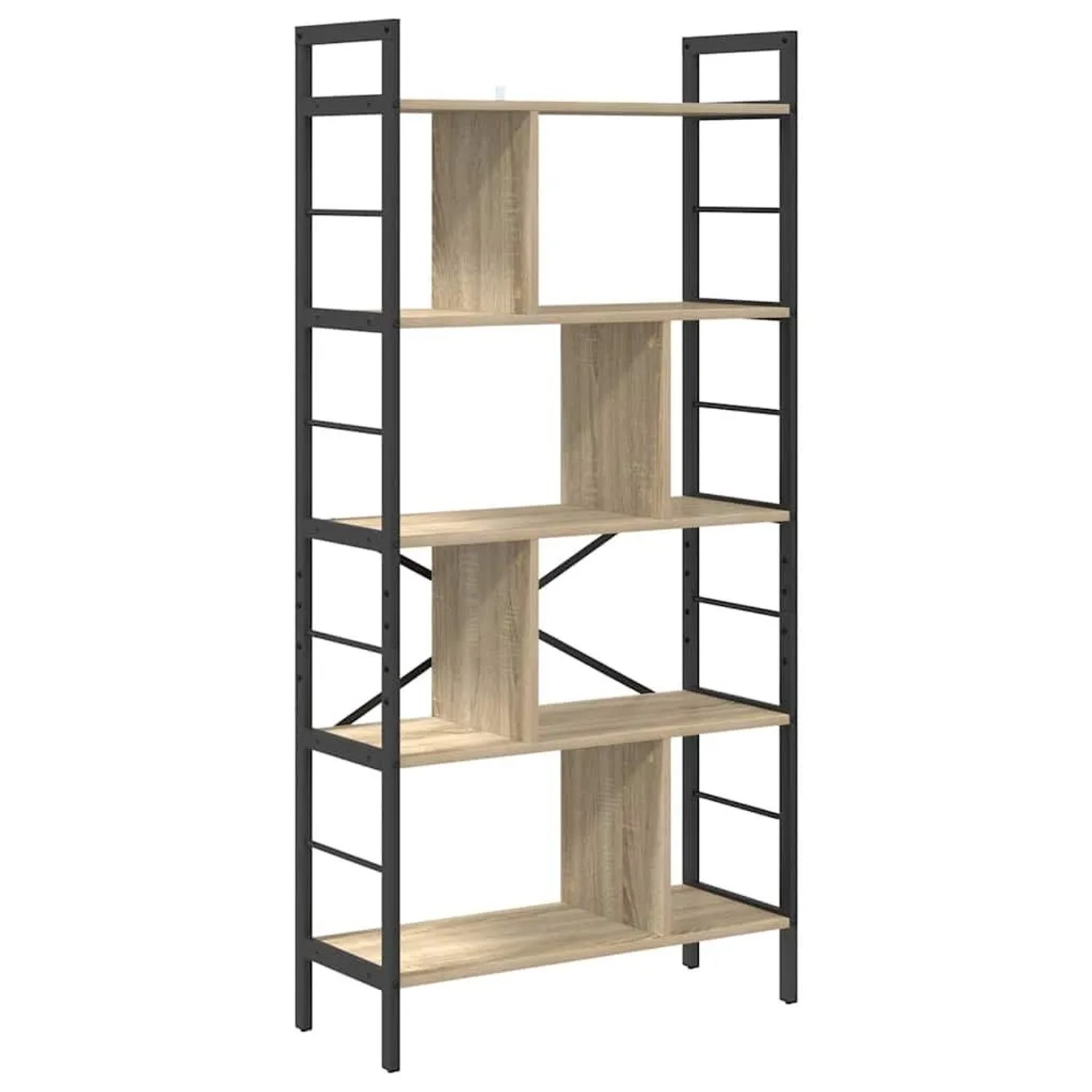 vidaXL Bücherregal Sonoma-Eiche 75 x 30 x 156 cm Holzwerkstoff 883959 günstig online kaufen