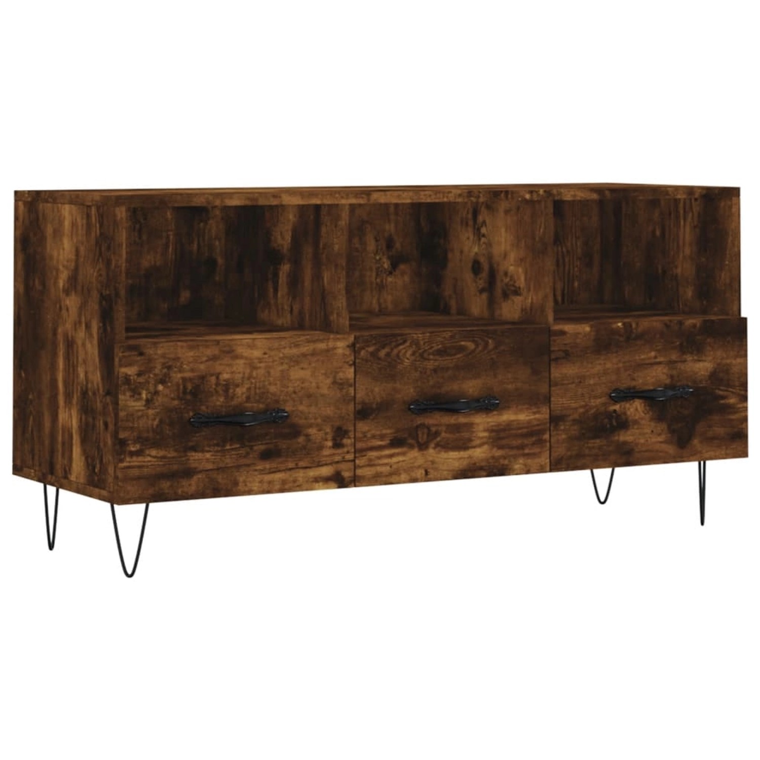 vidaXL TV-Schrank Räuchereiche 102x36x50 cm Holzwerkstoff 829033