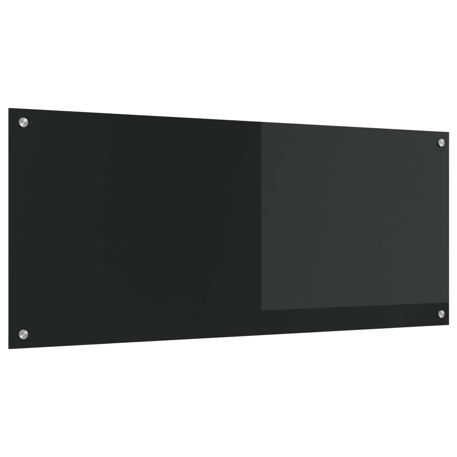 vidaXL Küchenrückwand Schwarz 120 x 50 cm Gehärtetes Glas 42001302