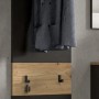 Inn.Furn Garderobenpaneel in Grau und Eiche 45 x 165 cm Cooper_3