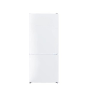 Weiße PKM Kühl-Gefrierkombination KG117EW mit zwei Türen.