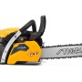 Stiga CS 750 Benzin-Kettensäge in Gelb/Schwarz mit 45 cm Schwert.