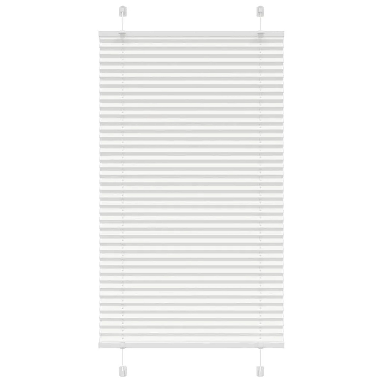 vidaXL Plissee Weiß 75x100 cm Stoffbreite 74,4 cm Polyester 4015478 günstig online kaufen